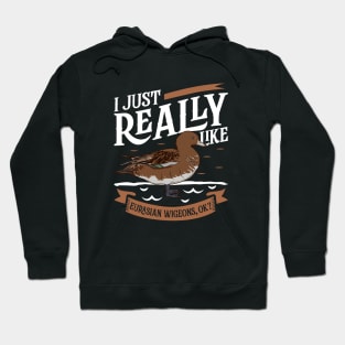 I just really like Eurasian Wigeons Hoodie